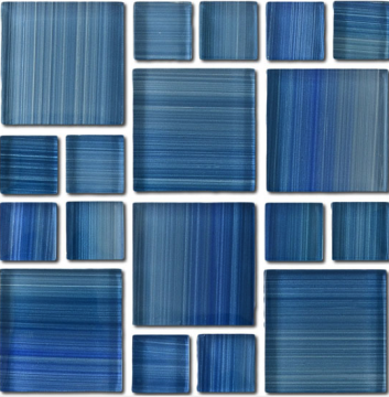 Aquabella Monet Impression Sun Rise Pattern Glass Tile